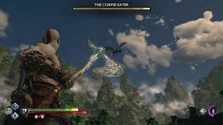 God of War Ragnarök  Young Kratos vs The Corpse Eater  Dragon Boss fight [upl. by Enyawad]