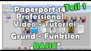 Grundfunktionen Paperport 14 professional Tutorial DMS Basic Features Paperport 14 Professional [upl. by Barth947]