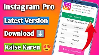 Instagram Pro Kaise Download Karen  insta Pro Apk Download  latest version [upl. by Medina314]