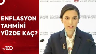 Hafize Gaye Erkan Yılın 3 Enflasyon Raporunu Açıkladı  TV100 Haber [upl. by Hibbitts]