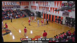 Shadyside vs Caldwell Boys Basketball [upl. by Loar]