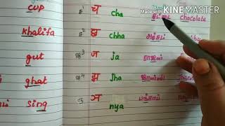 How to learn hindi consonants with English and Tamil examples [upl. by Olimpia415]