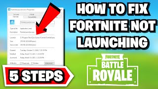 How To FIX Fortnite NOT LAUNCHING 🔨5 EASY STEPS🔨 Fix Fortnite Launch Issue [upl. by Danny]