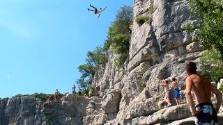 Cliff diving ELP Ardeche Part 2 [upl. by Zacharie]