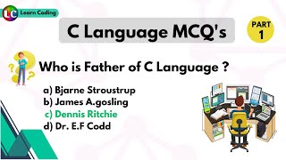 Part1 C MCQs  C mcq questions and answers  Top 50 MCQs in C  Learn Coding [upl. by Assyla786]