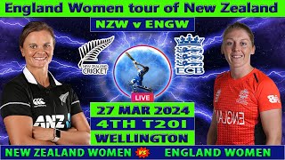 New Zealand Women vs England Women  NZ W vs ENG W  4th Women T20 Match  Cricket Info Live [upl. by Ahsian540]