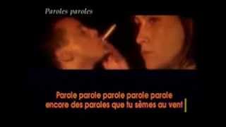 PAROLES PAROLES DALIDA ALAIN DELON [upl. by Aisinoid]