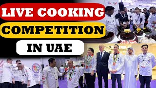 Live Cooking Competition in UAE  More than 1000 chefs come around the world in Expo Culinaire [upl. by Arlena]