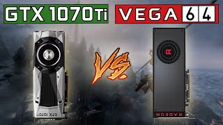 GTX 1070 Ti vs RX Vega 64  4K 1440p amp 1080p Comparison [upl. by Enohpesrep]