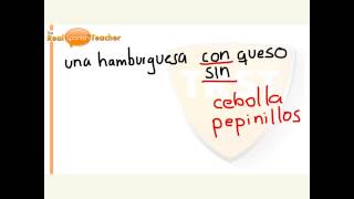 How To Order Food And Drinks In Spanish [upl. by Assilana430]