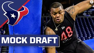 2022 NFL Mock Draft Texans boost offense and defense with TWO firstround picks  CBS Sports HQ [upl. by Nodgnal]