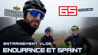 6h00 de vélo avec du vent et du brouillard une bonne sortie avec les copains amp Sprint  CYCLISME [upl. by Enaht]