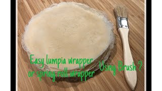 very easy homemade lumpia wrapper  spring roll wrapper [upl. by Norrat]