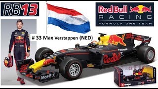 Bburago 118 Red Bull Racing RB13 Max Verstappen F1 Formule 1 2017 modelauto schaalmodel miniatuur [upl. by Irrehs697]