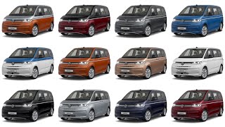 New VW Multivan T7 Colours  Detailed Comparison [upl. by Ytsim702]