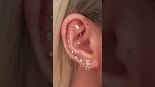 Pretty Hoop Cartilage Helix Ear Piercing Idea [upl. by Franciskus]