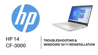 HP 14 Laptop cf 3000 review and windows 10 installation [upl. by Eyr824]