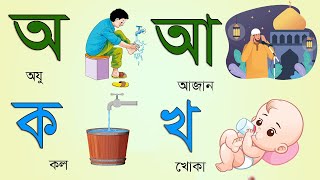 বাংলা বর্ণমালা শিখি  Learn Bangla Alphabet [upl. by Leirol182]