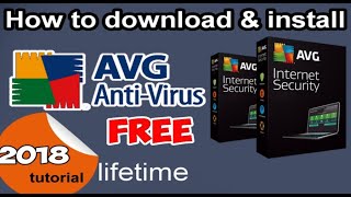 How to install Avg Antivirus 2019 full version in free with 3 year serial keys [upl. by Payson]