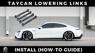 Flat 6 Motorsports  Taycan Lowering Links Install Guide [upl. by Arret613]