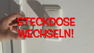 Steckdose wechseln  Busch Jäger Unterputzsteckdose tauschen [upl. by Oniotna]