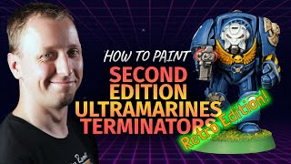 How to paint 2nd Edition Ultramarines Terminators 1989 [upl. by Elleirol]