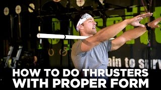 How to do Thrusters with Proper Form [upl. by Letnohc99]