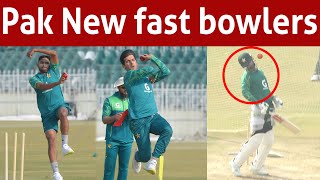 Khurram Shahzad bowling with Shaheen and Mir Hamza [upl. by Ades]