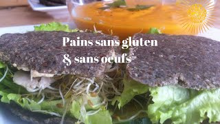 Pains chapatis sans gluten amp sans oeufs Pains santé aux graines [upl. by Ahsimik]