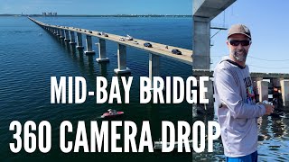 360 CAMERA DROP on TARPON amp HUGE BLACK DRUM  ShaneOgoeS to the MIDBAY BRIDGE  CHOCTAWHATCHEE BAY [upl. by Bandur]