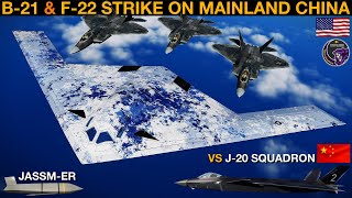 Could 6th Gen B21 amp 5th Gen F22 Package Strike Mainland China WarGames 159  DCS [upl. by Annmaria]