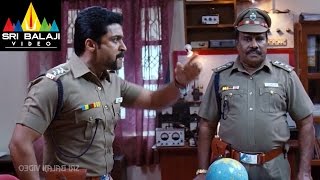 Singam Yamudu2 Surya Warning to Officers  Suriya Anushka Hansika  Sri Balaji Video [upl. by Okier]