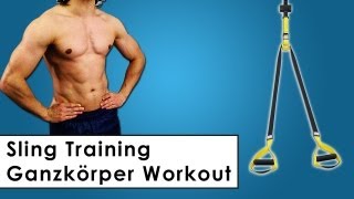 Sling Training  Eigengewicht Ganzkörper Workout für zu Hause  Suspension Training [upl. by Ario223]