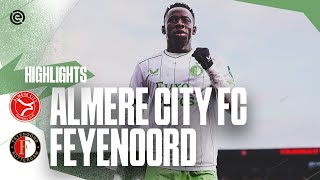 Highlights Almere City FC  Feyenoord  Eredivisie 20232024 [upl. by Roid]