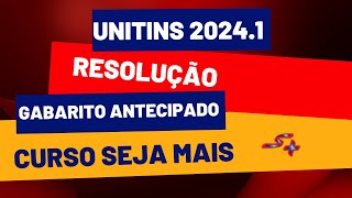 RESOLUÇÃO PROVA MATEMÁTICA UNITINS 20241 [upl. by Ahseirej100]