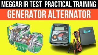 How to do insulation test of 3 phase Altenator  how to do 3 phase Generator winding megger testing [upl. by Denzil]