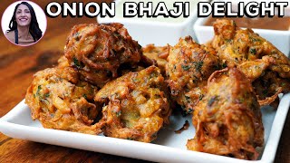 Make PERFECT Onion Bhaji Every Time  StepbyStep Recipe  Onion Bhajis [upl. by Sinnard652]