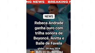 Rebeca Andrade ganha ouro com trilha sonora de Beyoncé Anitta e Baile de Favela [upl. by Assylem]