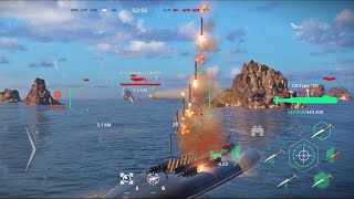 Modern Warships CN TYPE 100 epic battle Online match gameplay [upl. by Constance102]