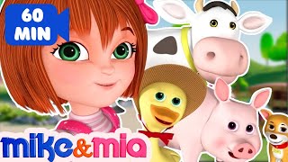 Nursery Rhymes Songs with Lyrics and Action  Collection of Popular Kids Songs by Mike and Mia [upl. by Ahsined]