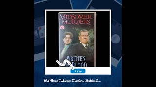 Vhs Movie Midsomer Murders Written In Blood Crime Video Cassette Vintage [upl. by Anelec]