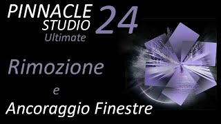 Spostare rimuovere e ancorare le finestre di lavoroPinnacle Studio Ultimate 24 [upl. by Jennee965]