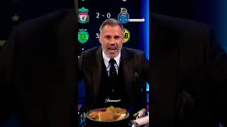 Jamie Carragher Does His Best Impression of an American Accent shorts [upl. by Adnilem]