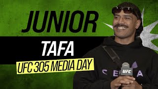 Junior Tafa full UFC 305 prefight media day interview [upl. by Nika]