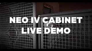 GallienKrueger NEO IV Bass Cabinets Official Demo [upl. by Oyr]