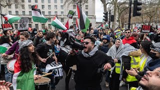 ‘Disgraceful’ ProPalestine protest in London facing backlash [upl. by Niddala]