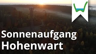 Hohenwart  Sonnenaufgang an der Hohen Warte Aussichtsturm [upl. by Assenat695]