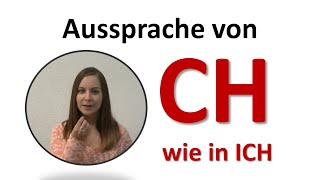 Deutsch lernen Aussprache von CH in „ichquot im DeutschenGerman pronunciation of CH learn German [upl. by Sharron]