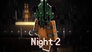 MINE Nights at Freddys FUN PARK  Night 2  FNAF Minecraft Roleplay [upl. by Moonier]