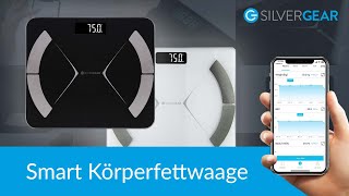 Silvergear Bluetooth Körperfettwaage mit App [upl. by Olvan]